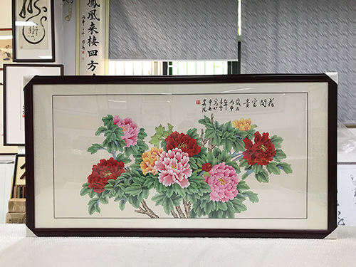 凌雪 四尺整张 花开富贵 工笔画国画牡丹