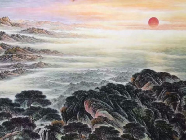 大丈二选画360cm*145cm 